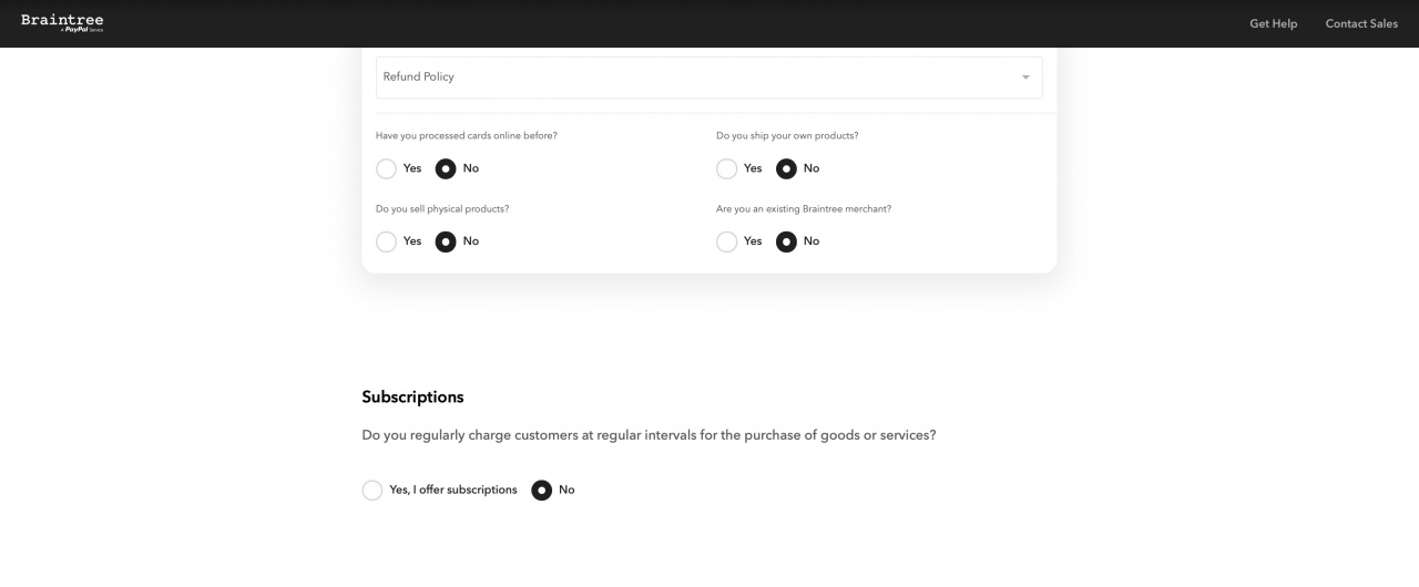 Braintree Integration app